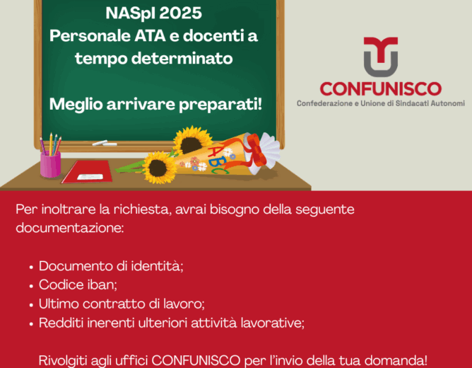NASpI 2025 – Comparto Scuola